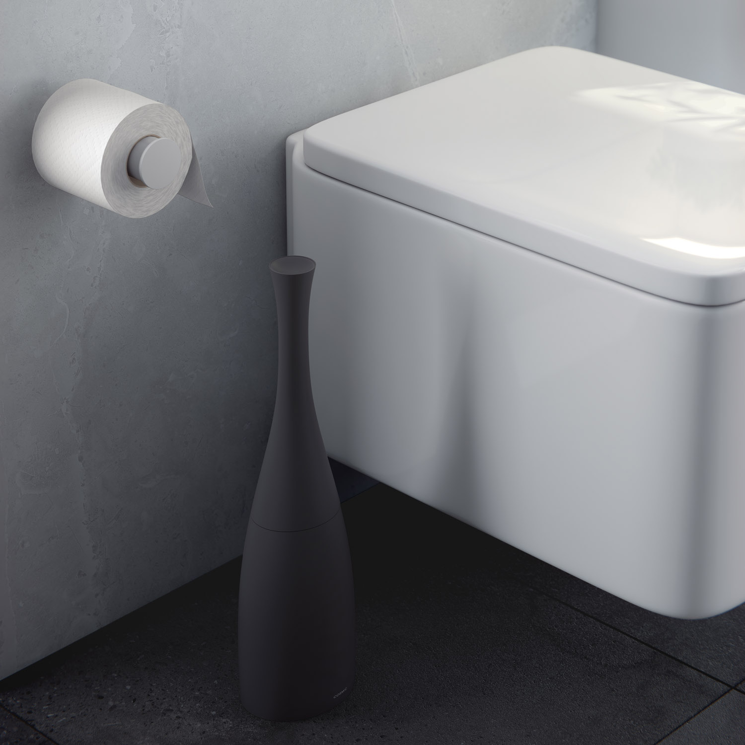 cosmic Saku Toilettenbürstenhalter, schwarz matt-2522600