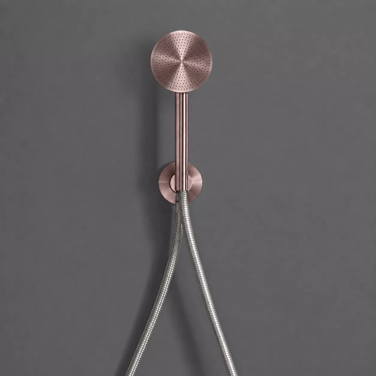 cea FRE 192 Brausegarnitur mit integriertem Brausehalter und Rundkopf-Handbrause, Durchmesser: 80mm, bronze satiniert - FRE192ZS