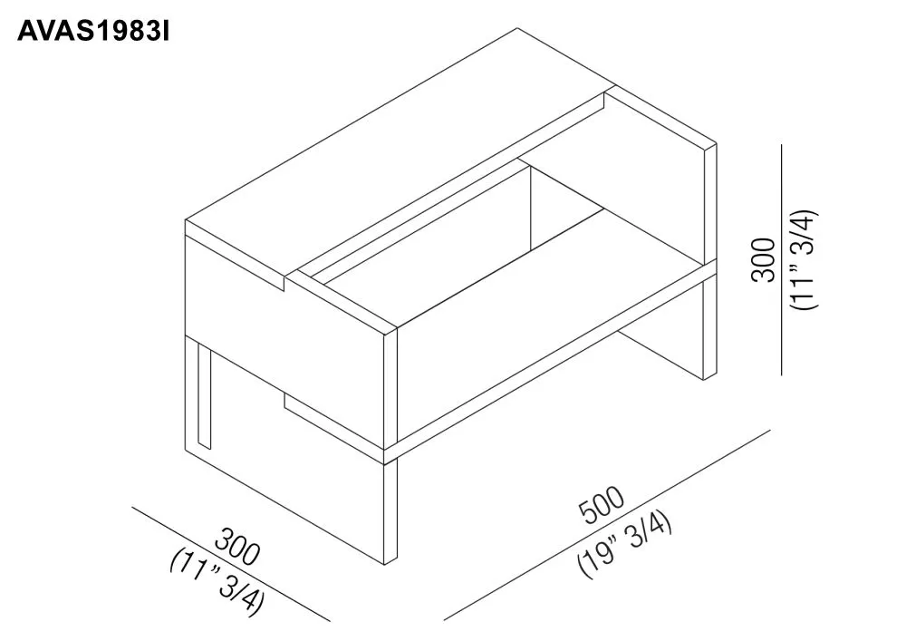 Agape ASCENSION multifunktionales Element aus Iroko-Holz, Breite: 50cm, Tiefe: 30cm, Höhe: 30cm - AVAS1983I Agape ASCENSION multifunktionales Element aus Iroko-Holz, Breite: 50cm, Tiefe: 30cm, Höhe: 30cm - AVAS1983I