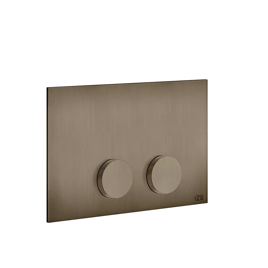 Gessi ANELLO Betätigungsplatte für Geberit Omega, Version Diamantato, coffee bronze gebürstet PVD - 54627761 Gessi ANELLO Betätigungsplatte für Geberit Omega, Version Diamantato, coffee bronze gebürstet PVD - 54627761