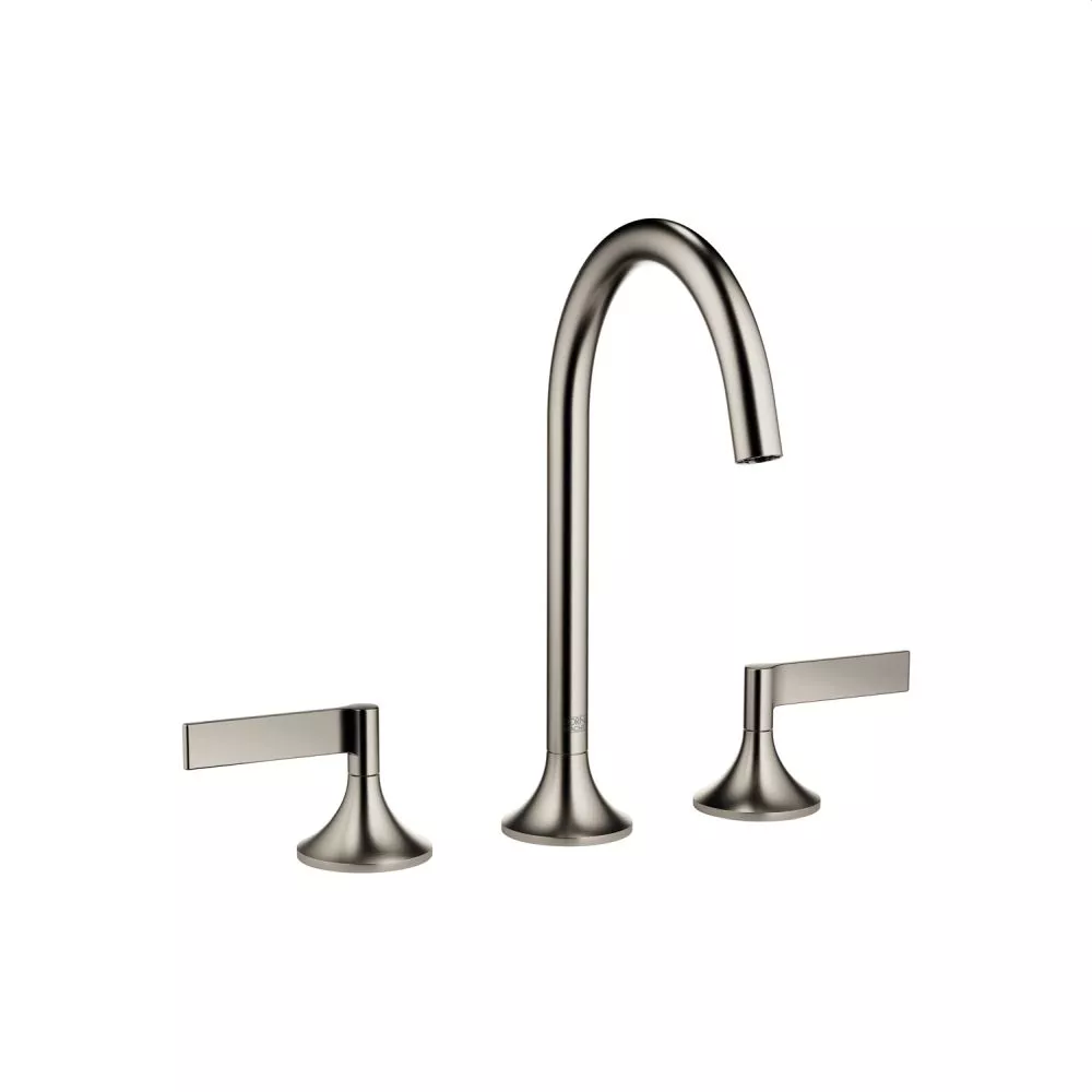 Dornbracht VAIA Waschtisch-Dreilochbatterie mit Ablaufgarnitur, platin matt-20713819-06