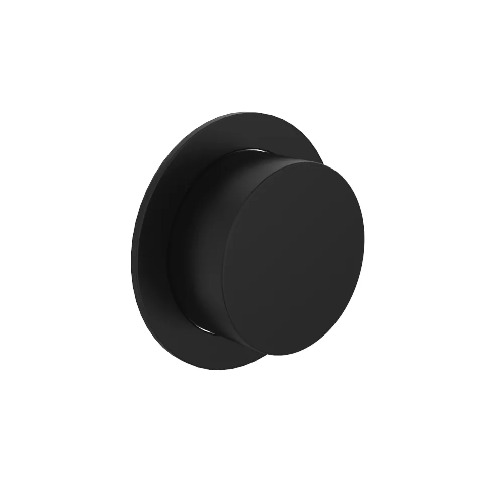 vola A82 WC-Druckknopf für 1-Mengen-Spülung für Geberit-Spülkasten (pneumatisch), schwarz matt-A82-27