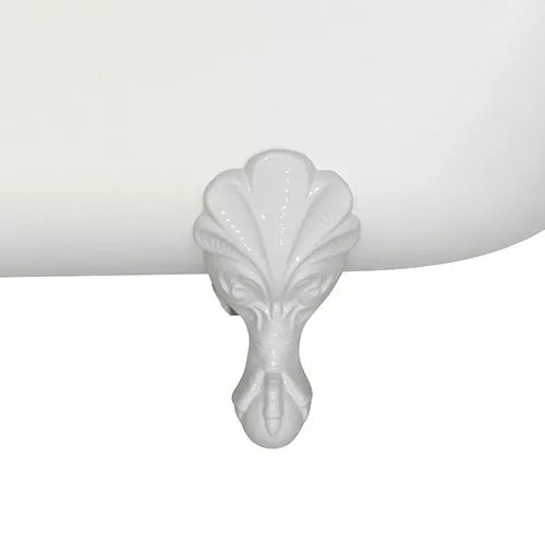 victoria + albert WESSEX freistehende Badewanne, weiß glänzend-WES-N-SW-OF+FT-HAM-SW