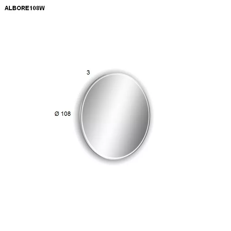 antoniolupi ALBORE runder LED-Spiegel, D:108cm, Lichtfarbe:4000K, neutralweiß-ALBORE108W