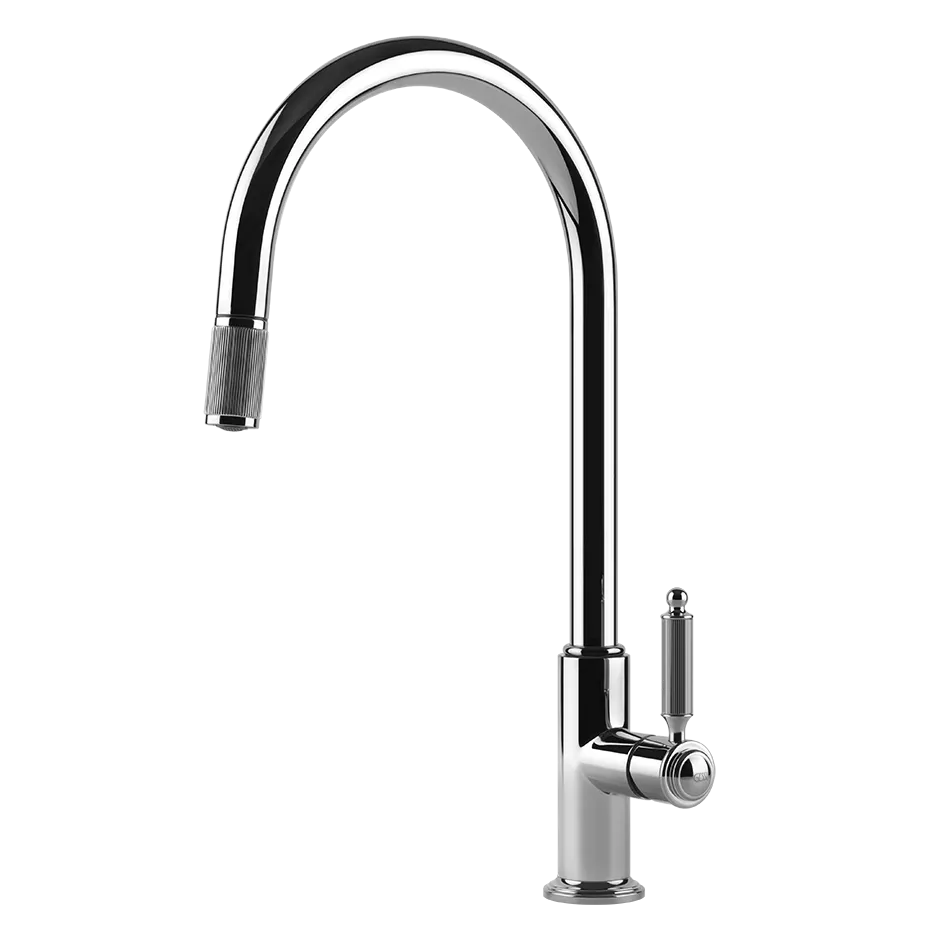 Gessi VENTI20 Einhebelmischer mit Schwenkarm und Auszugsbrause mit 1 Strahlfunktion, chrom - 60622031 Gessi VENTI20 Einhebelmischer mit Schwenkarm und Auszugsbrause mit 1 Strahlfunktion, chrom - 60622031