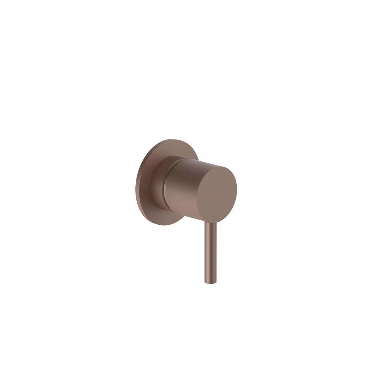 Fantini NOSTROMO Wand-Brause-Eingriffmischer mit Hebelgriff und Rosette, für 1 Wasserabgang, matt copper - 50P9E863B