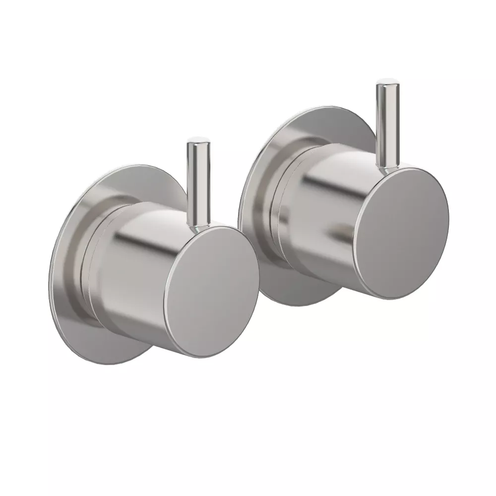 vola S40 Unterputz-Doppel-Absperrventil 1/2”, Hebel:25mm, chrom-S40-16