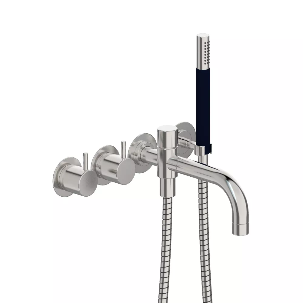 vola 641DT8 Unterputz-Wannen-Zweigriffmischer, Ausladung:200mm, Hebel:25mm, chrom-641DT8-16
