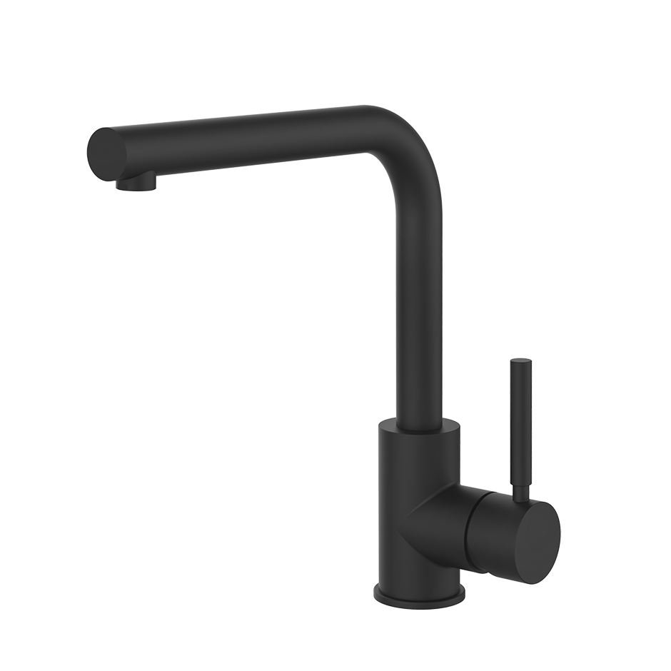 Gessi NEUTRON Einhebelmischer mit Schwenkarm, schwarz matt - 17155299