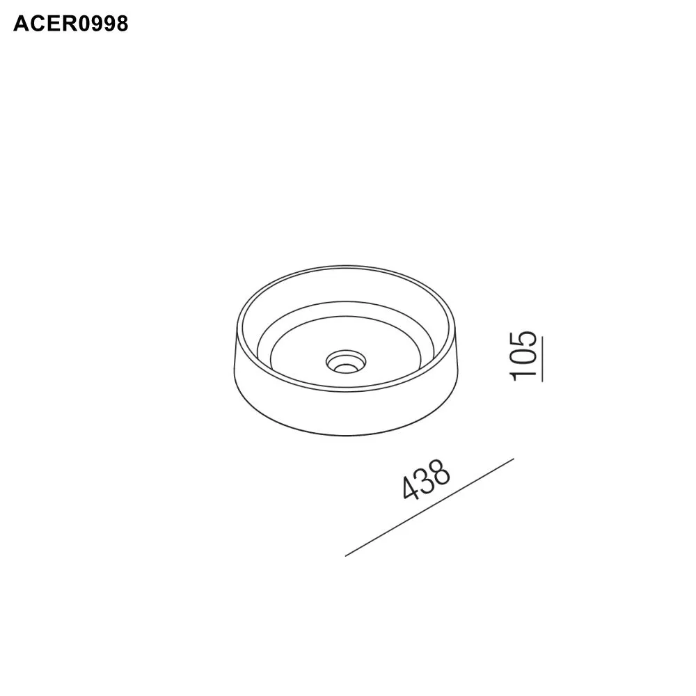 Agape MASSICCI rundes Aufsatzbecken aus gegossenem Glas, Durchmesser: 43,8cm, Höhe: 10,5cm, bernstein - ACER0998CRY