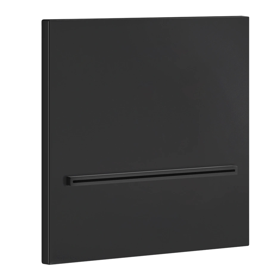 Gessi 316 Schwalleinlauf für separaten Einhebelmischer zur Wandmontage, schwarz matt - 20295299