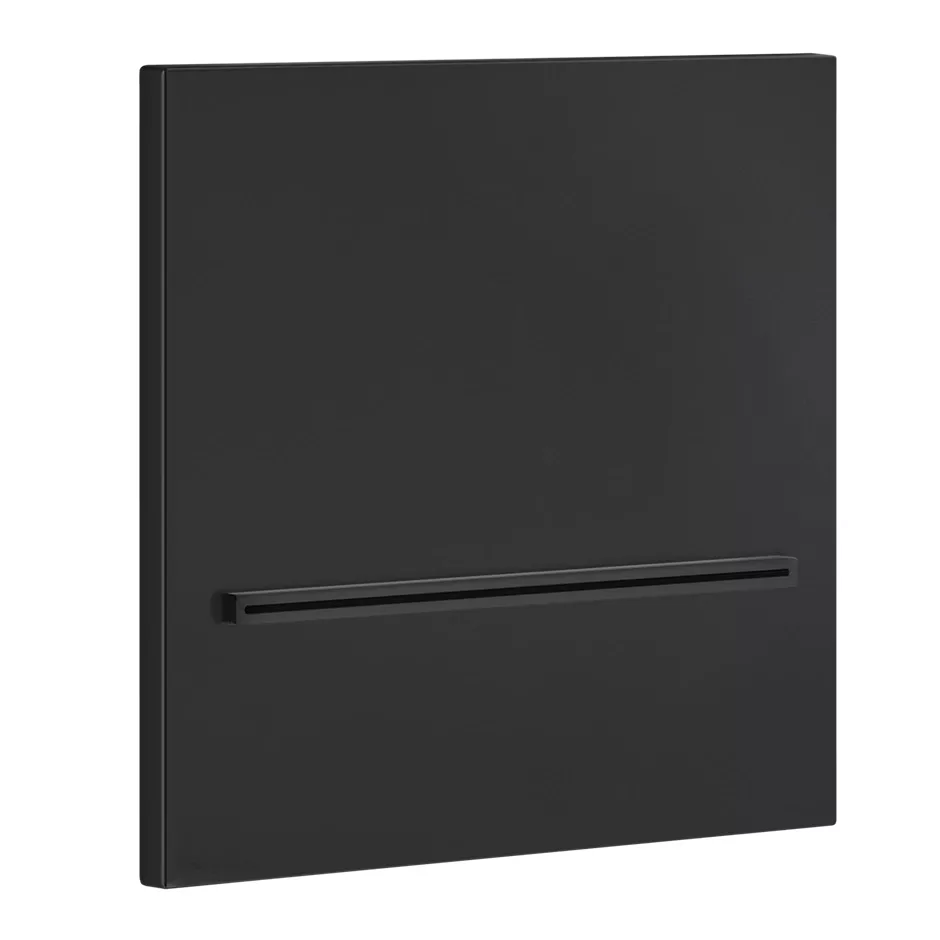 Gessi 316 Schwalleinlauf für separaten Einhebelmischer zur Wandmontage, schwarz matt - 20295299