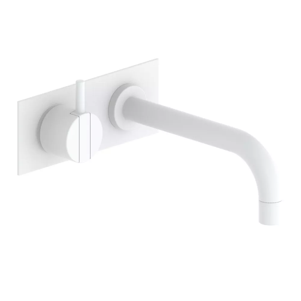 vola 112 Unterputz-Waschtisch-Einhebelmischer, Ausladung:160mm, Hebel:25mm, weiß matt-112-28