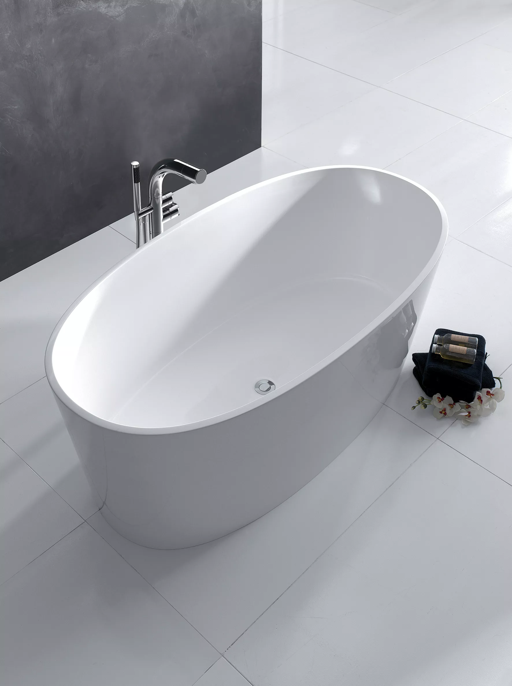 victoria + albert IOS freistehende Badewanne, 151x80x60cm-IOS-N-SW-NO