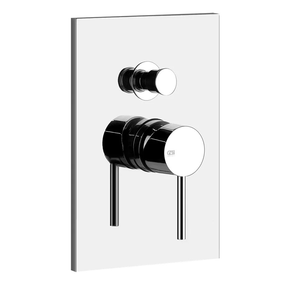 Gessi VIA TORTONA Fertigmontageset für Unterputz-Einhebelmischer für die Dusche/Wanne, mit automatischem 2-Wege-Umsteller zum Ziehen und eckiger Platte, Durchmesser Kartusche: 35mm, chrom - 44664031 Gessi VIA TORTONA Fertigmontageset für Unterputz-Einhebelmischer für die Dusche/Wanne, mit automatischem 2-Wege-Umsteller zum Ziehen und eckiger Platte, Durchmesser Kartusche: 35mm, chrom - 44664031