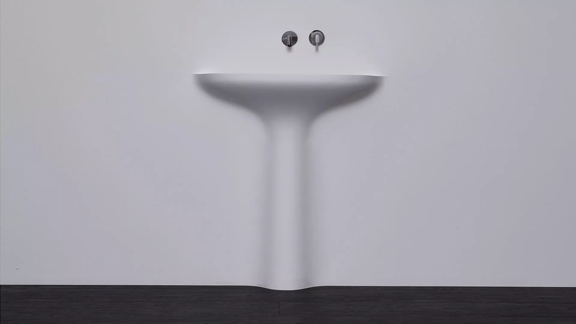 antoniolupi CALICE Wandeinbaubecken, 81x38x85cm, ohne Beleuchtung-CALICE