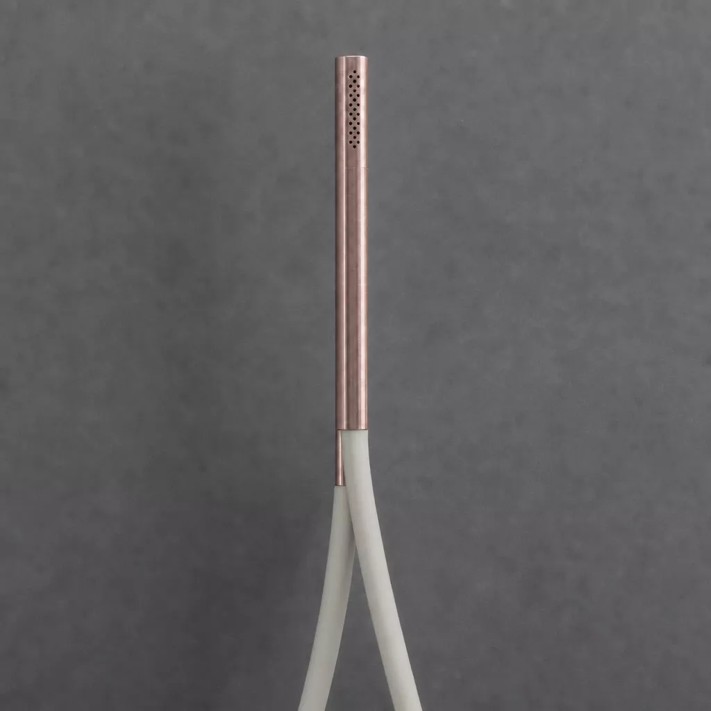 cea FRE169 Stabhandbrause mit Brauseschlauch, Schlauchfarbe seidengrau nach RAL 7044, bronze satiniert - FRE169SGZS cea FRE169 Stabhandbrause mit Brauseschlauch, Schlauchfarbe seidengrau nach RAL 7044, bronze satiniert - FRE169SGZS