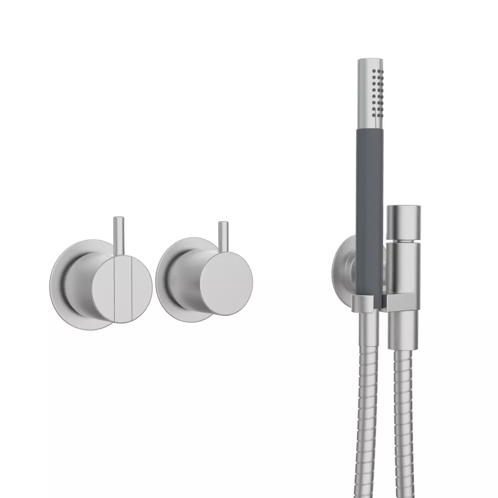 vola 2471 Unterputz-Brause-Einhebelmischer mit 2-Wege-Umstellung, Hebel:25mm, edelstahl-2471-40 vola 2471 Unterputz-Brause-Einhebelmischer mit 2-Wege-Umstellung, Hebel:25mm, edelstahl-2471-40