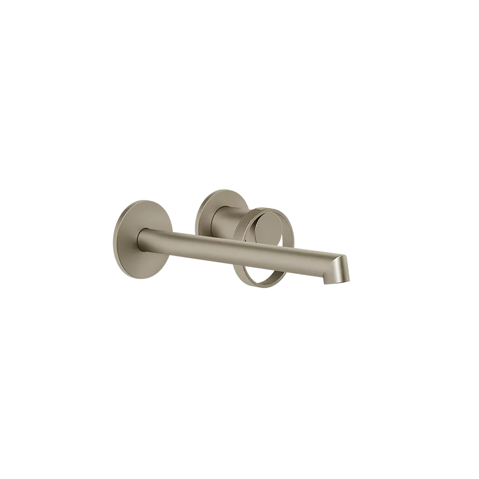 Gessi ANELLO Außenteil für Waschtisch-Einhebelmischer mit Auslauf zur Wandmontage, Ausladung: 175-205mm, mit einzelnen Rosetten 65mm, ohne Ablaufgarnitur, Finox Optik - 63383149 Gessi ANELLO Außenteil für Waschtisch-Einhebelmischer mit Auslauf zur Wandmontage, Ausladung: 175-205mm, mit einzelnen Rosetten 65mm, ohne Ablaufgarnitur, Finox Optik - 63383149