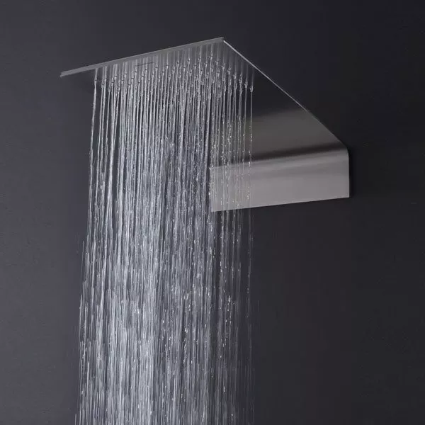 antoniolupi MEZZAVELA Wand-Regen/Kopfbrause edelstahl satiniert-MEZZAVELA