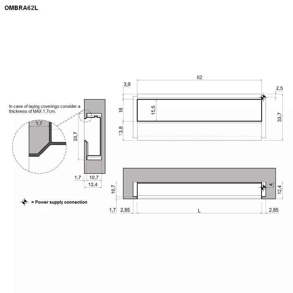 antoniolupi OMBRA Wandeinbaufach-OMBRA62L_BIANCO