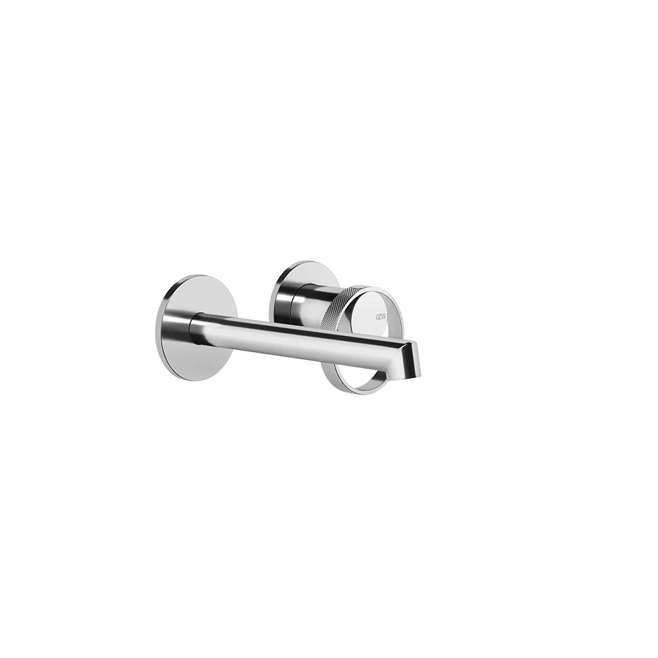 Gessi ANELLO Außenteil für Waschtisch-Einhebelmischer mit Auslauf zur Wandmontage, Ausladung: 130-160mm, mit einzelnen Rosetten 65mm, ohne Ablaufgarnitur, chrom - 63381031 Gessi ANELLO Außenteil für Waschtisch-Einhebelmischer mit Auslauf zur Wandmontage, Ausladung: 130-160mm, mit einzelnen Rosetten 65mm, ohne Ablaufgarnitur, chrom - 63381031