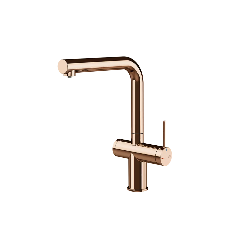 Gessi INEDITO FILTERED Einhebelmischer mit Filterwasserfunktion, zur Kombination mit dem Filtrationskit 01595, kupfer PVD - 60571030