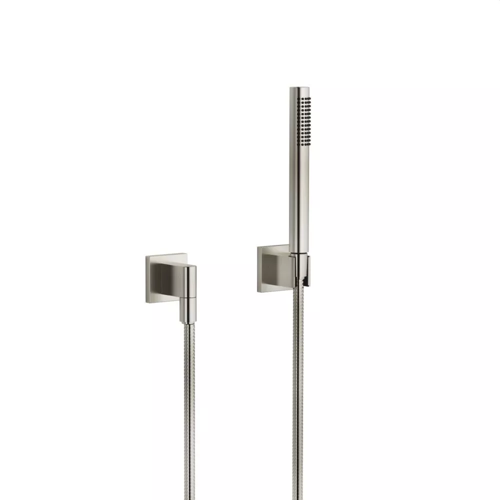 Dornbracht Schlauchbrausegarnitur mit Einzelrosetten, platin matt-27808980-06
