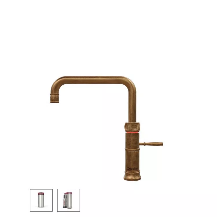 Quooker Classic Fusion Square Kalt- und Kochendwasserspender für Kaltwasseranschluss-22CFSPTNCUBE