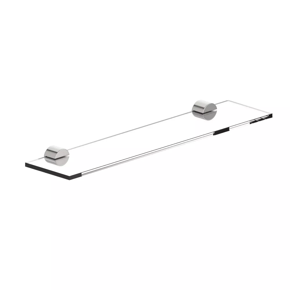 vola T25G Ablage 550mm mit Glasplatte mit Glasplatte (8mm) klar, chrom/klar-T25G-16