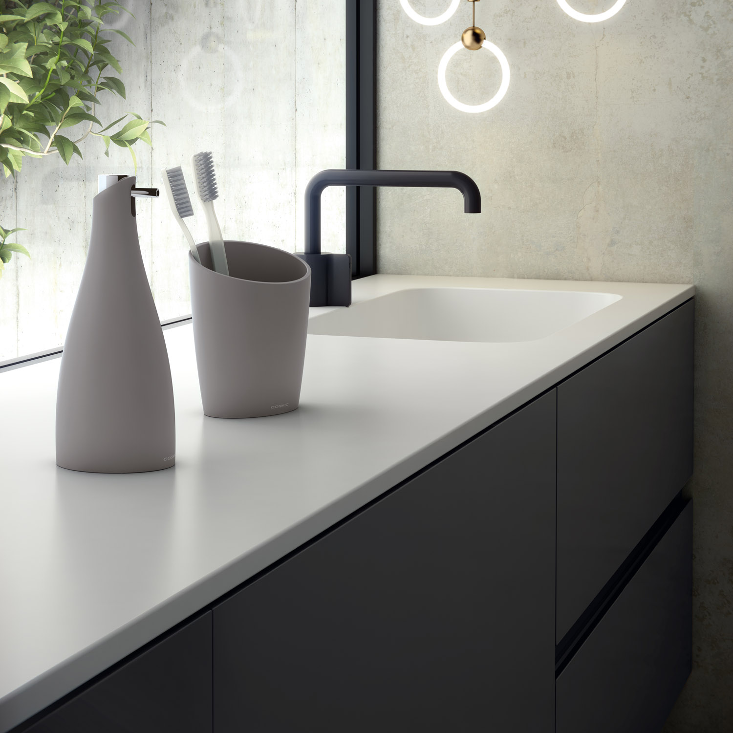 cosmic Saku Zahbürstenhalter, grau matt-WJC252A0052028