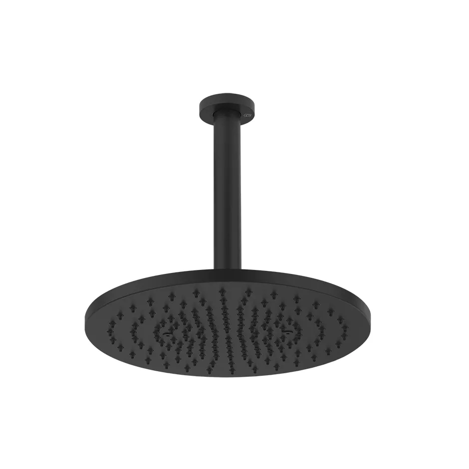 Gessi 316 schwenkbare Kopfbrause zur Deckenmontage, Durchmesser: 30cm, schwarz matt - 54146299