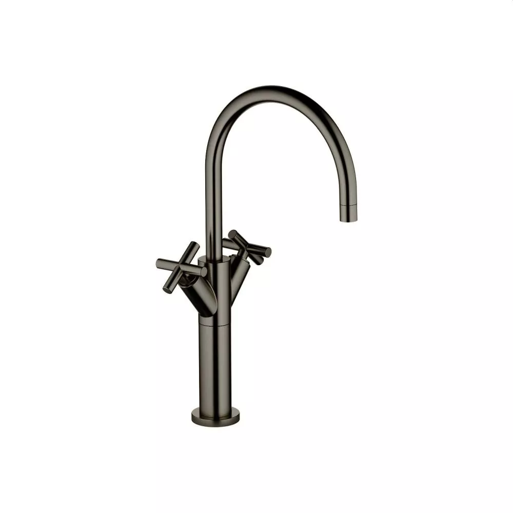 Dornbracht TARA Waschtisch-Einlochbatterie mit erhöhtem Standfuß ohne Ablaufgarnitur, dark platinum matt-22533892-99