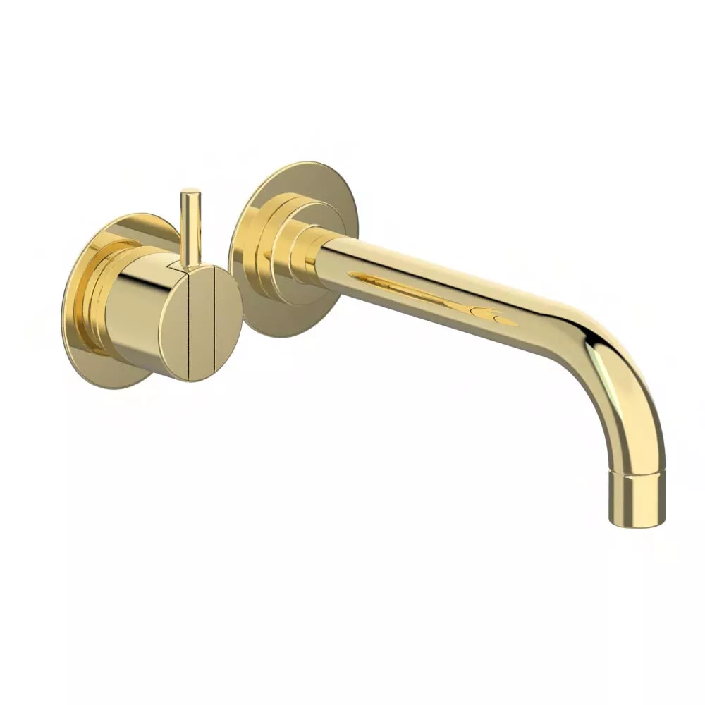 vola 111 Unterputz-Waschtisch-Einhebelmischer, Ausladung:160mm, Hebel:25mm, messing poliert-111-19