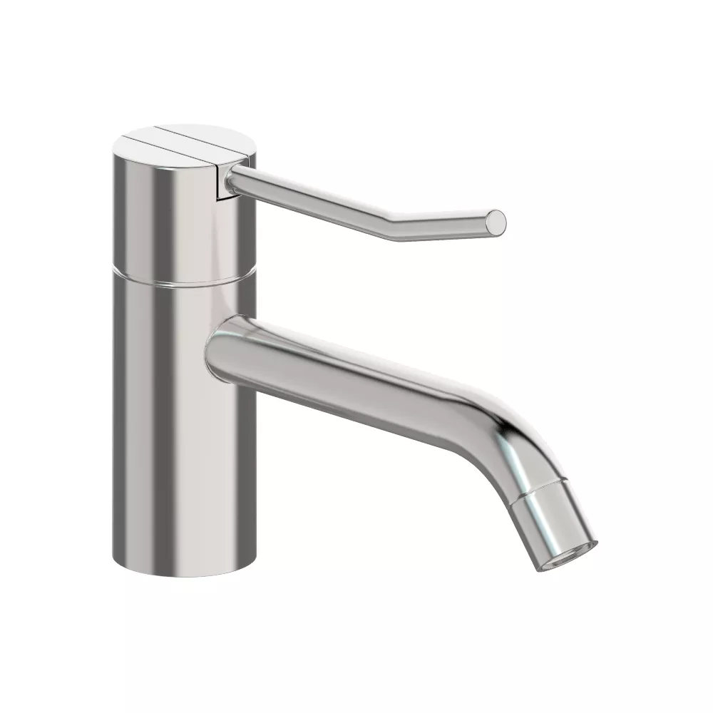 vola HV1L/150 Waschtisch-Einhebelmischer, Höhe:120mm, Ausladung:150mm, ohne Ablaufgarnitur, Hebel:100mm, chrom-HV1L/150-16