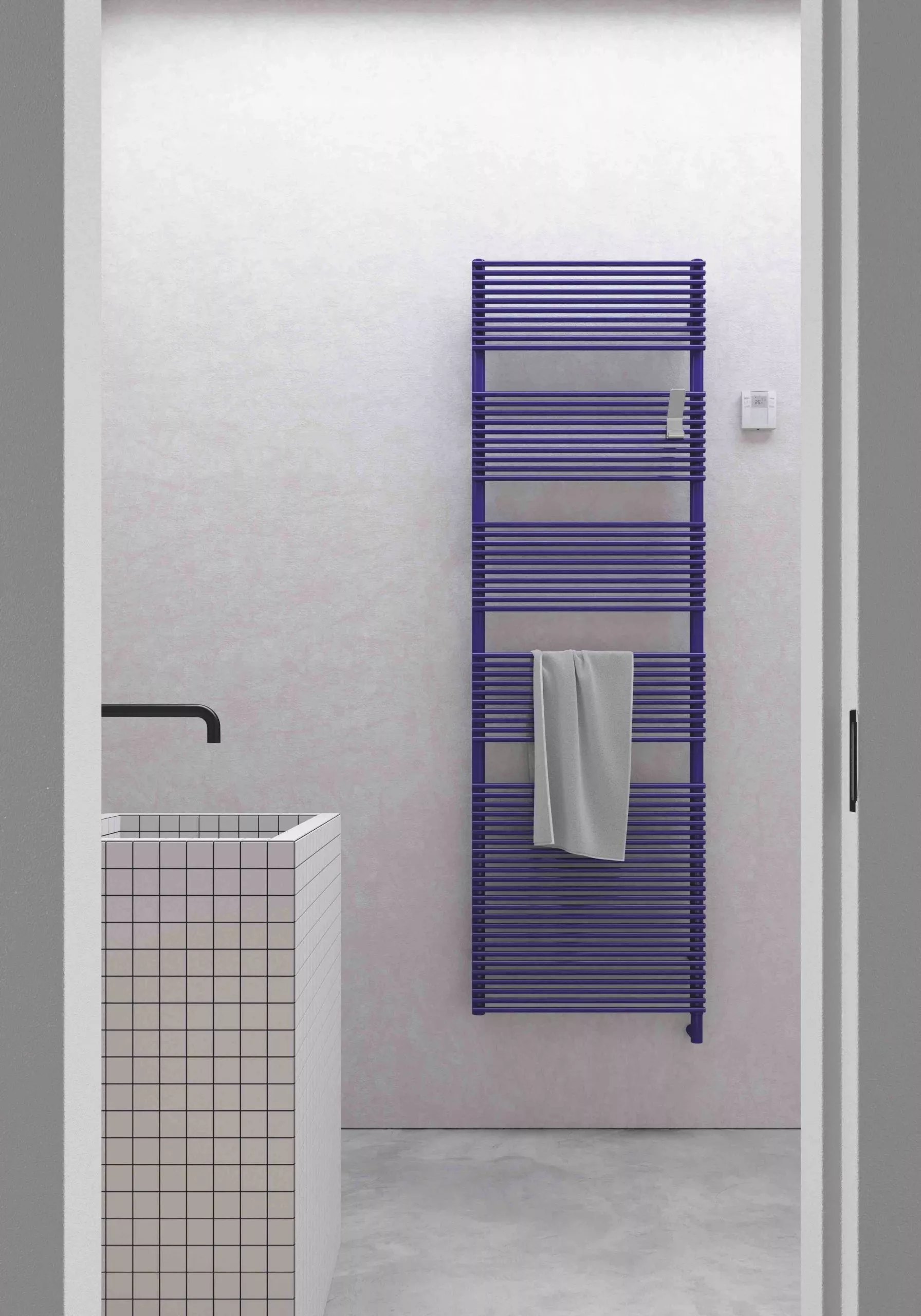 Tubes Radiatori BASICS 14 Handtuchhaken für BATH 14 Handtuchwärmer, lackiert nach Tubes Farbkarte-ZA14#AP-DIV