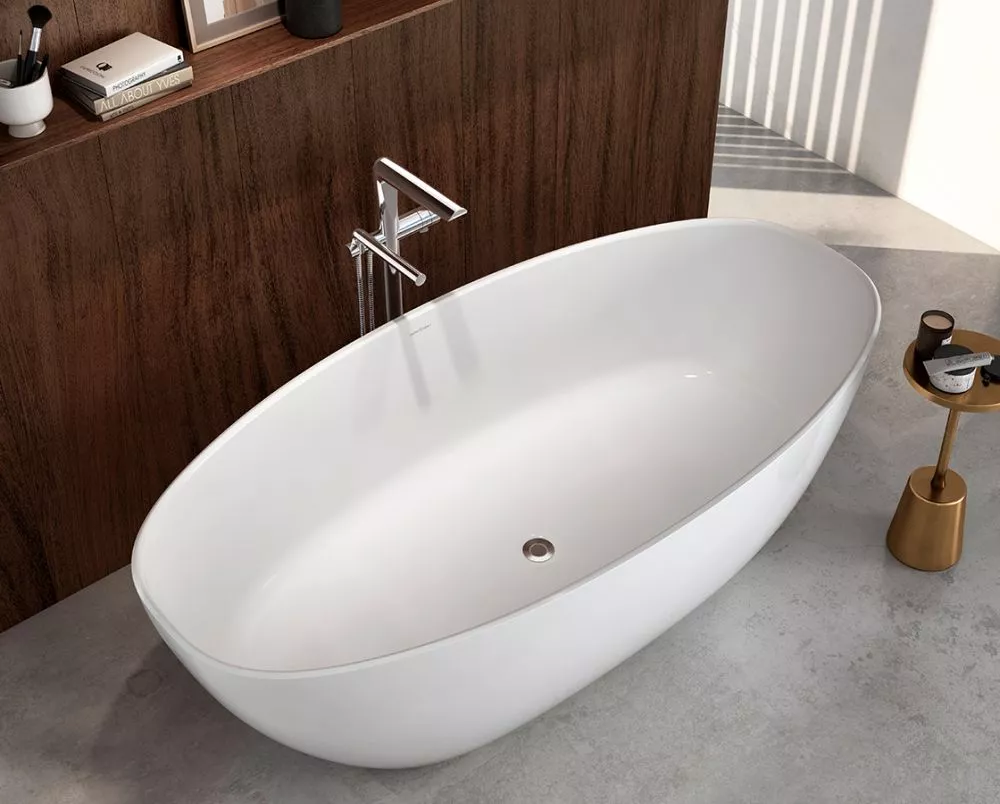 victoria + albert BARCELONA freistehende Badewanne, 180x87x56cm-BA3M-N-SM-NO