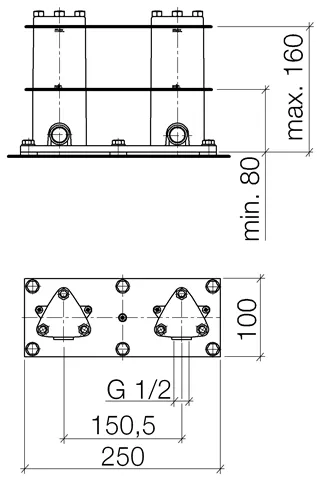 Dornbracht UP-Bodenbefestigung-3594497090