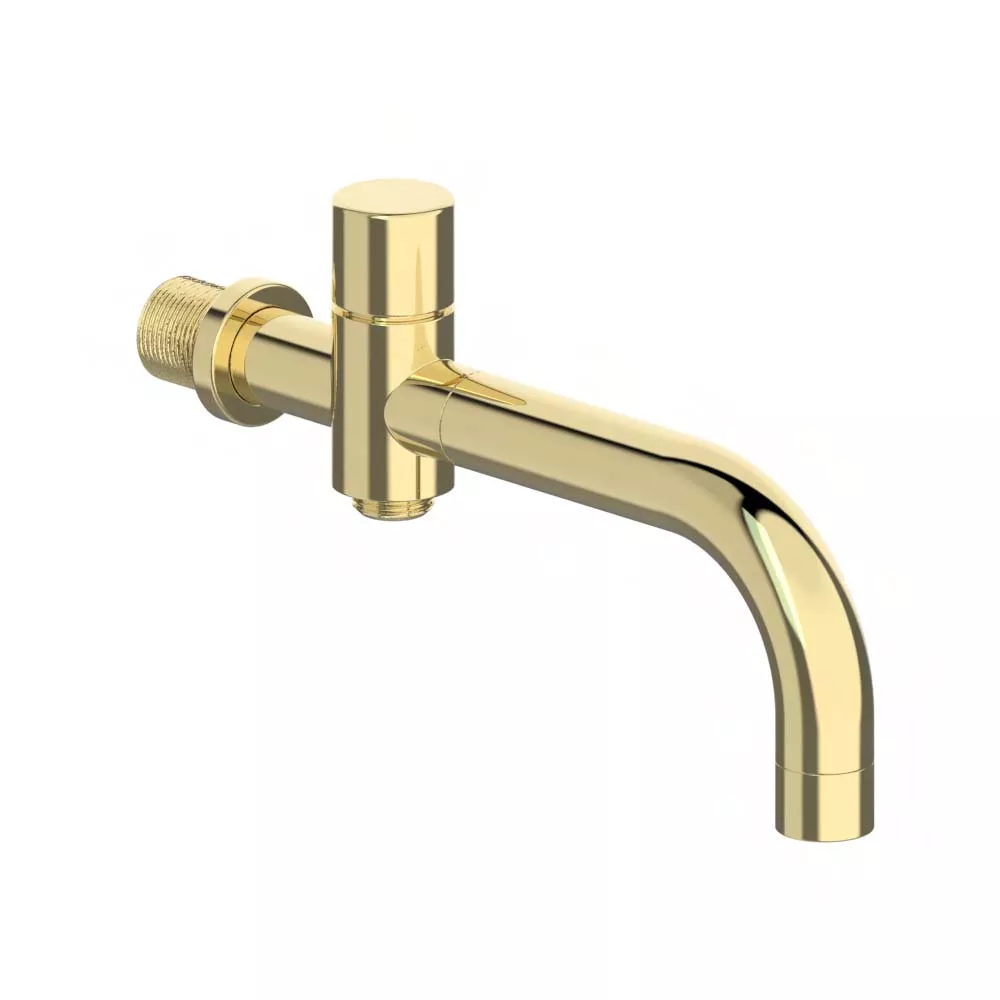 vola 040D Wanneneinlauf mit Umschalter für Handbrause, Ausladung:200mm, Durchmesser:24mm, messing poliert-040D-19