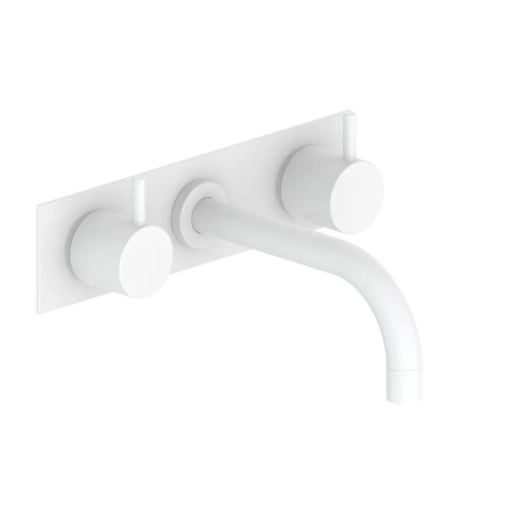 vola 1513K Unterputz-Waschtisch-Zweigriffmischer, Ausladung:160mm, Hebel:25mm, weiß matt-1513K-28 vola 1513K Unterputz-Waschtisch-Zweigriffmischer, Ausladung:160mm, Hebel:25mm, weiß matt-1513K-28