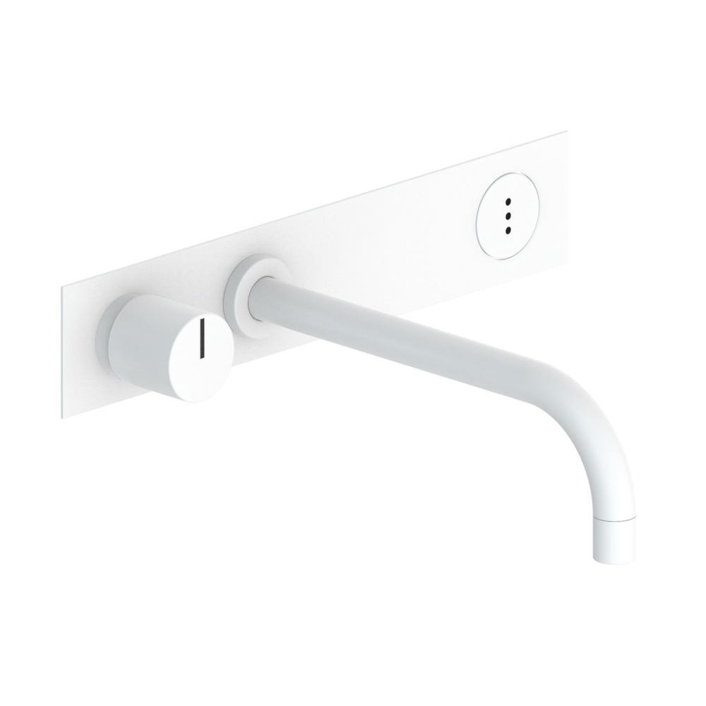 vola 4923 berührungsloser UP-Waschtischmischer, Ausladung:225mm, mit Temperatureinstellung, Batteriebetrieb, weiß matt-4923-28