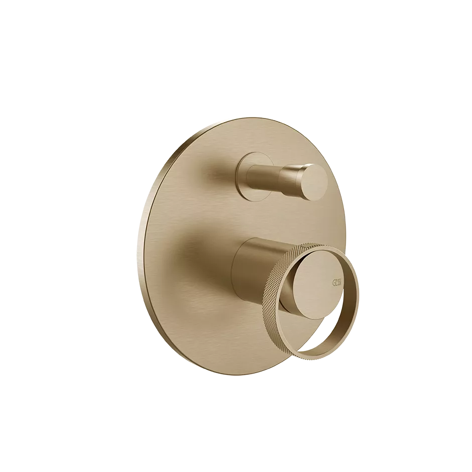 Gessi ANELLO Außenteil für Unterputz-Einhebelmischer für die Dusche/Wanne zur Wandmontage, mit automatischer 2-Wege-Umstellung zum Ziehen, Durchmesser Kartusche: 35mm, warmes bronze gebürstet PVD - 63377726 Gessi ANELLO Außenteil für Unterputz-Einhebelmischer für die Dusche/Wanne zur Wandmontage, mit automatischer 2-Wege-Umstellung zum Ziehen, Durchmesser Kartusche: 35mm, warmes bronze gebürstet PVD - 63377726