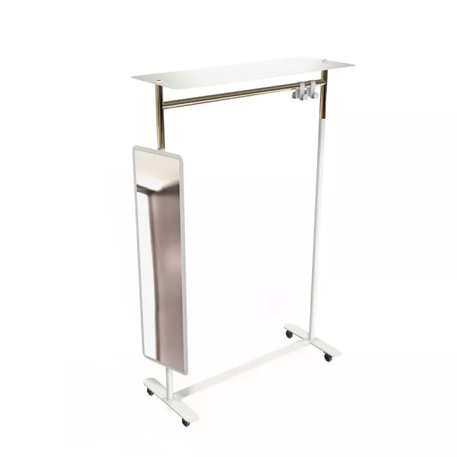 Frost Denmark UNU & BUKTO Kleiderständer und Wandgarderobe, 1000mm, mit Räder-U6010-GW
