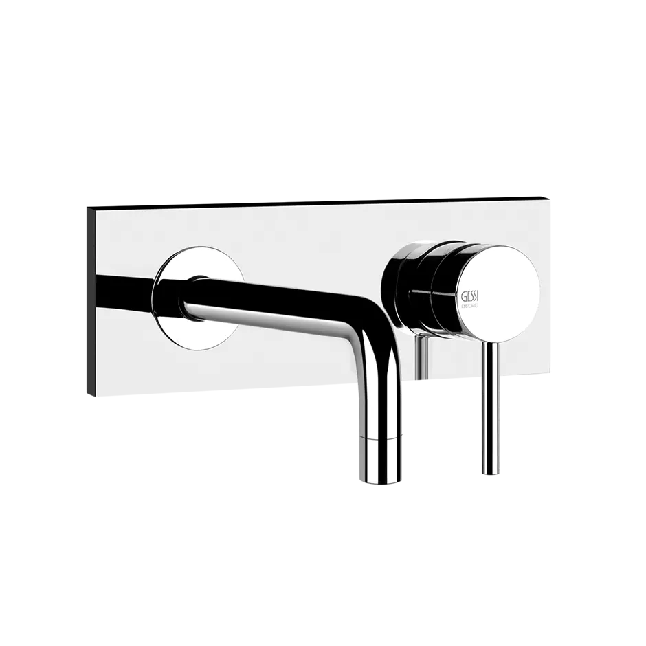 Gessi VIA TORTONA Fertigmontageset für Waschtisch-Einhebelmischer mit Auslauf zur Wandmontage, Ausladung: 193-213mm, ohne Ablaufgarnitur, chrom - 44827031 Gessi VIA TORTONA Fertigmontageset für Waschtisch-Einhebelmischer mit Auslauf zur Wandmontage, Ausladung: 193-213mm, ohne Ablaufgarnitur, chrom - 44827031