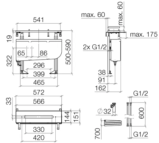 Dornbracht Perfecto Montagesystem-1261497090
