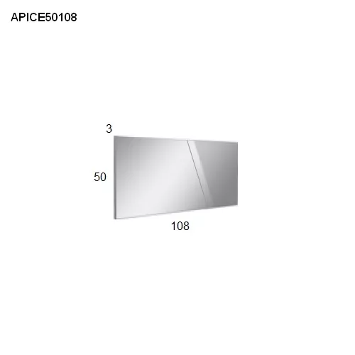 antoniolupi APICE rechteckiger Spiegel, H:50cm, B:108cm-APICE50108