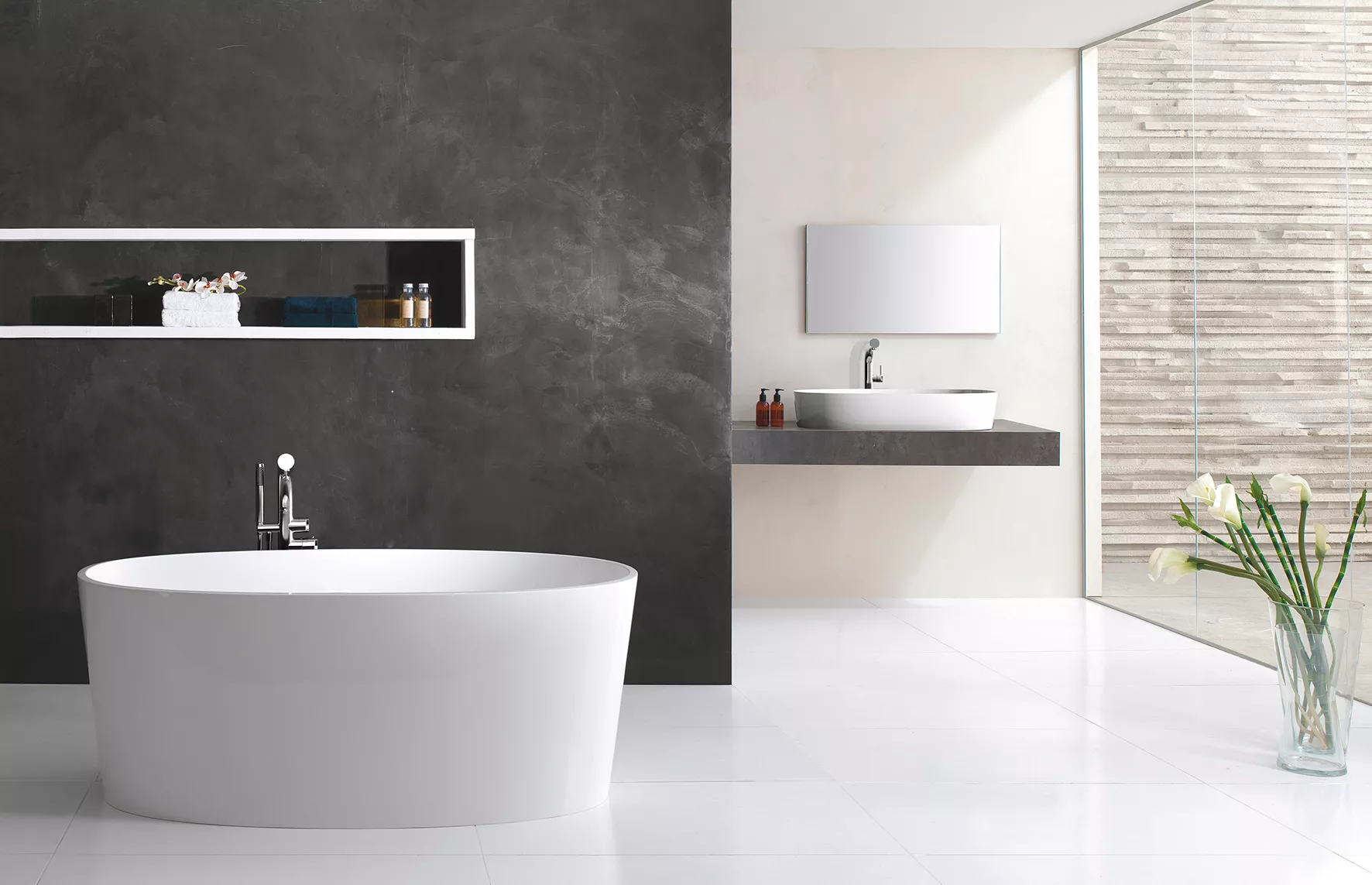victoria + albert IOS freistehende Badewanne, 151x80x60cm-IOS-N-SW-NO