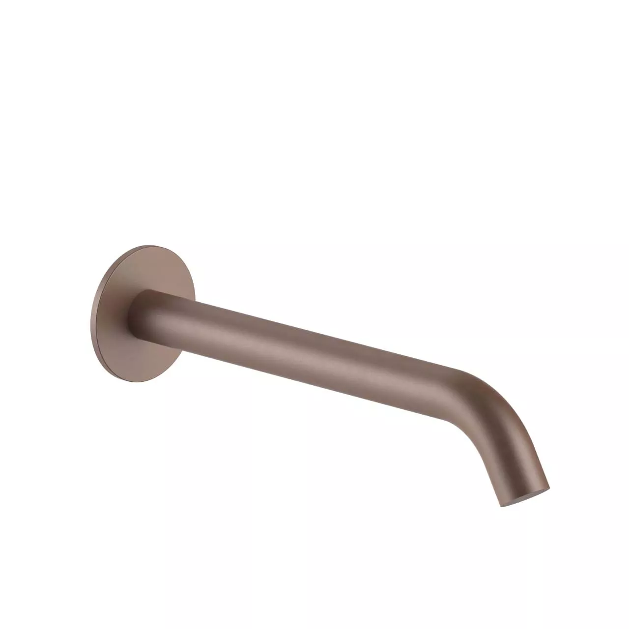Fantini NOSTROMO Wand-Waschtischauslauf, Ausladung: 150mm, mit runder Rosette, matt copper - 50P9Z294