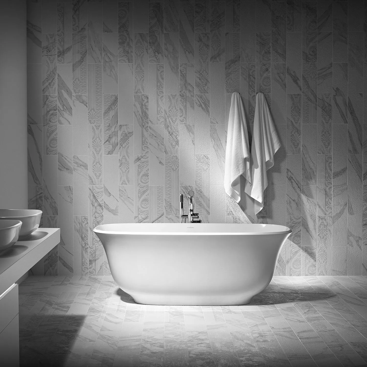 victoria + albert AMIATA freistehende Badewanne, 165x80x61cm-AMTM-N-SM-NO
