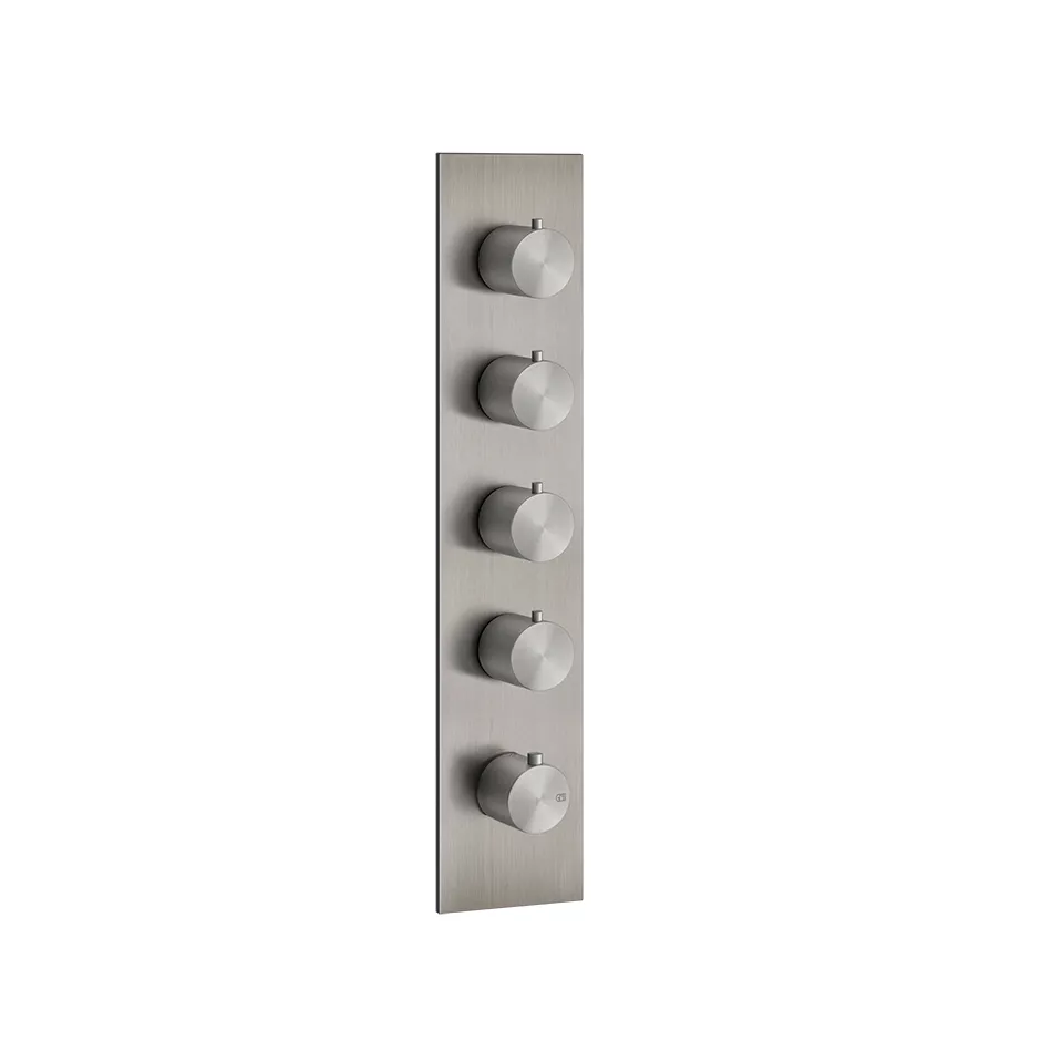Gessi 316 Fertigmontageset für 4-Wege-Hochleistungsthermostat, horizontale/vertikale Wandmontage, edelstahl matt gebürstet - 54518239 Gessi 316 Fertigmontageset für 4-Wege-Hochleistungsthermostat, horizontale/vertikale Wandmontage, edelstahl matt gebürstet - 54518239